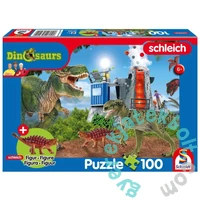 Schmidt 100 db-os Schleich puzzle figurával - Dinosaurs (56462)