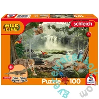 Schmidt 100 db-os Schleich puzzle figurával - Wild life in the rainforest (56467)