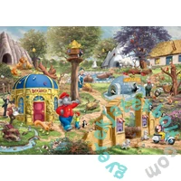 Schmidt 1000 db-os puzzle - Benjamin Blümchen - A day at the Neustadter Zoo, Thomas Kinkade (58423)