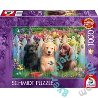 Schmidt 1000 db-os puzzle - Cute puppies scene (58883)