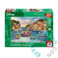 Schmidt 1000 db-os puzzle - Disney, Mickey & Minnie in Italy, Thomas Kinkade (58053)