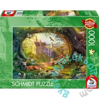 Schmidt 1000 db-os puzzle - Fairy tale castle and forest magic (58878)