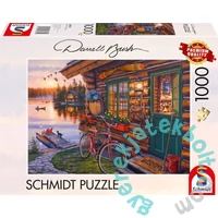 Schmidt 1000 db-os puzzle - Lakeside cabin with bike (58531)