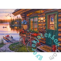 Schmidt 1000 db-os puzzle - Lakeside cabin with bike (58531)