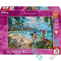 Schmidt 1000 db-os puzzle - Mickey and Minnie in Hawaii, Thomas Kinkade (57528)