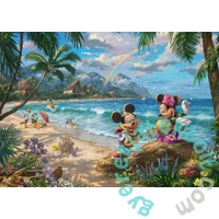 Schmidt 1000 db-os puzzle - Mickey and Minnie in Hawaii, Thomas Kinkade (57528)