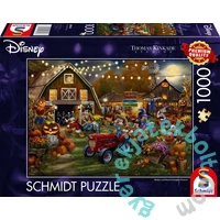 Schmidt 1000 db-os puzzle - Mickey and Minnie Pumpkin Festival, Thomas Kinkade (58048)