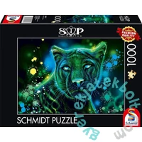 Schmidt 1000 db-os puzzle - Neon Blue Green Panther, Sheena Pike (58517)