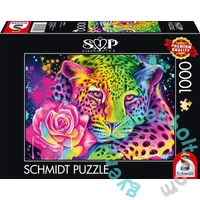 Schmidt 1000 db-os puzzle - Neon Rainbow Leopard, Sheena Pike