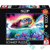 Schmidt 1000 db-os puzzle - Neon turtle, Sheena (58634)
