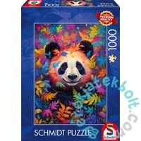 Schmidt 1000 db-os puzzle - Panda in a rainbow-coloured forest (59781)