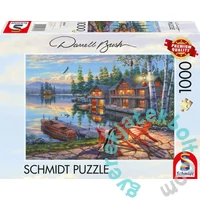 Schmidt 1000 db-os puzzle - The banks of Loon Lake, New York (58530)