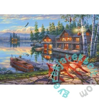 Schmidt 1000 db-os puzzle - The banks of Loon Lake