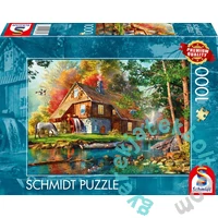 Schmidt 1000 db-os puzzle - Water mill in autumn (58881)
