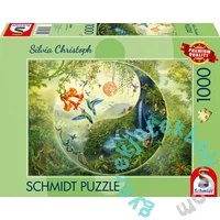 Schmidt 1000 db-os puzzle - Yin and Yang - In the forest of hummingbirds, Silvia Christoph (58595)