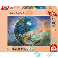 Schmidt 1000 db-os puzzle - Yin and Yang - Mountain world, Silvia Christoph (58596)