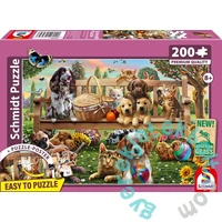 Schmidt 200 db-os puzzle - A garden picnic for dogs and cats (56534)