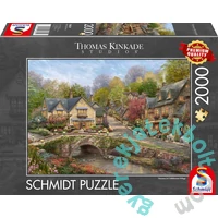 Schmidt 2000 db-os puzzle - Summer in Cobblestone Village, Thomas Kinkade (58629)