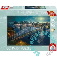 Schmidt 2000 db-os puzzle - Moonlight over Manhattan, Thomas Kinkade (58782)
