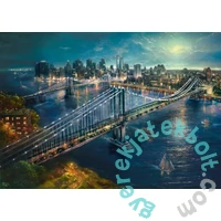 Schmidt 2000 db-os puzzle - Moonlight over Manhattan, Thomas Kinkade (58782)