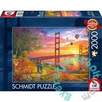 Schmidt 2000 db-os puzzle - Walking to the Golden Gate Bridge, Thomas Kinkade (59773)