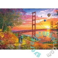 Schmidt 2000 db-os puzzle - Walking to the Golden Gate Bridge, Thomas Kinkade (59773)