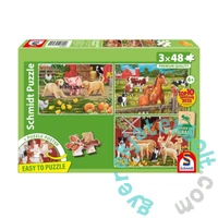 Schmidt 3x48 db puzzle - Animals on the farm (56579)