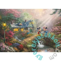 Schmidt 500 db-os puzzle fém dobozban - Mickey and Minnie Sweetheart Bridge