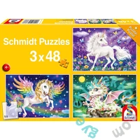Schmidt 3 x 48 db-os puzzle - Mythical creatures (56377)