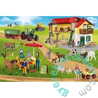 Schmidt 100 db-os Schleich puzzle figurával - Farm World (56404)