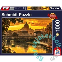 Schmidt 1000 db-os puzzle - Golden light over Rome (58393)