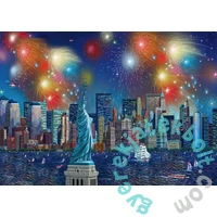 Schmidt 1000 db-os puzzle - Statue of Liberty with fireworks (59649)