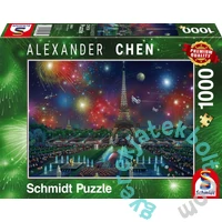 Schmidt 1000 db-os puzzle - Fireworks at the Eiffel Tower (59651)