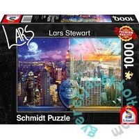 Schmidt 1000 db-os puzzle - Night and Day - New York, Lars Stewart (59905)