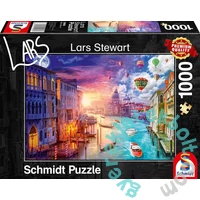 Schmidt 1000 db-os puzzle - Night and Day - Venice, Lars Stewart (59906)