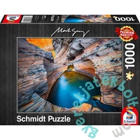 Schmidt 1000 db-os puzzle - Indigo, Mark Gray (59922)