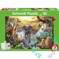 Schmidt 60 db-os puzzle - Animals in Africa (56454)