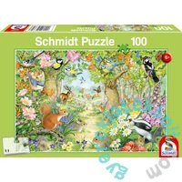 Schmidt 100 db-os puzzle - Animals in the forest