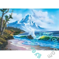 Schmidt 1000 db-os puzzle - Mountain by the Sea, Bob Ross (57537)