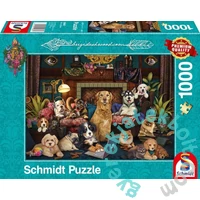 Schmidt 1000 db-os puzzle - Colorful evening in the salon - Brigid Ashwood (59987)