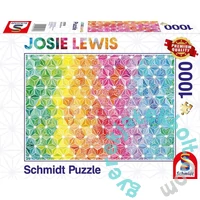 Schmidt 1000 db-os puzzle - Colourful triangles, Josie Lewis (57579)