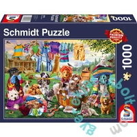 Schmidt 1000 db-os puzzle - Crazy garden of pets (58978)