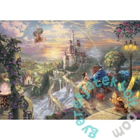 Schmidt 500 db-os puzzle fém dobozban - Disney - Beauty and the Beast, Thomas Kinkade (59926)