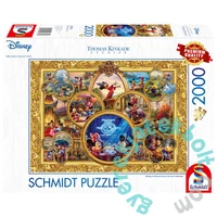 Schmidt 2000 db-os puzzle - Disney Dreams Collection - Mickey and Minnie - Thomas Kinkade (57371)