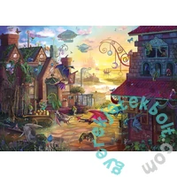 Schmidt 1000 db-os puzzle - Dragon post, Rose Cat Khan (57584)