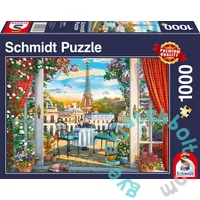 Schmidt 1000 db-os puzzle - A terrace in Paris (58976)