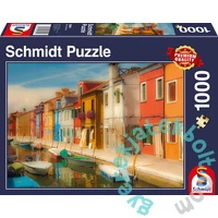 Schmidt 1000 db-os puzzle - Bright Houses on the Island of Burano (58991)
