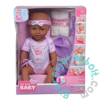 Simba New Born Baby pisilős játékbaba - Barna bőrű - 43 cm (5030060)