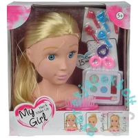 Simba Steffi Love Girl - Sminkelhető, fésülhető babafej - 15 db-os