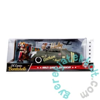 DC Comics - Bombshells fém autómodell - Harley Quinn figurával - 21 cm